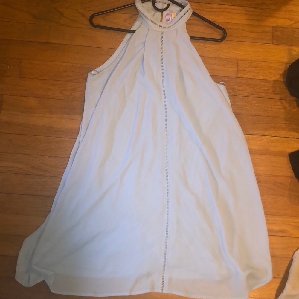 Alya powder blue dress